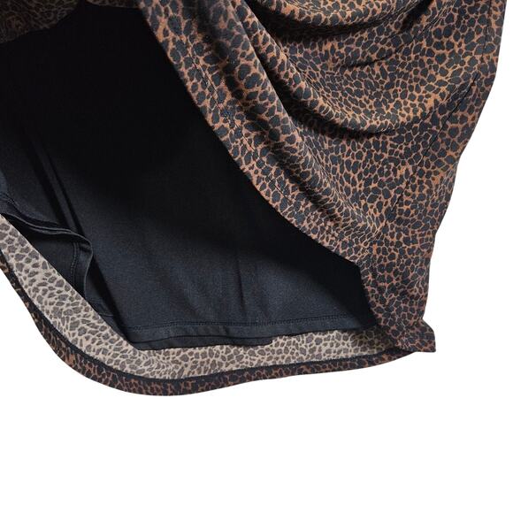 White House Black Market Leopard/Cheetah Top Lace Sheer Classy Medium New - Picture 6 of 8